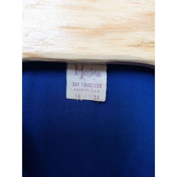 Vintage 1980’s Maico Modos Pearl Snap Shirt Made In USA San Francisco 16/34 - Picture 4 of 11